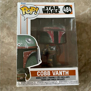 𝅺funko pop Star Wars Cobb Vanth #484 in box not opened